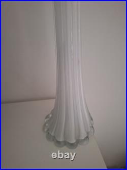 Vase Soliflores En Verre Grand Vase De Sol Fleur Vintage Tulipiers Blanc