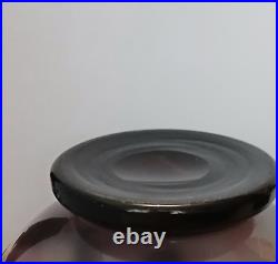 Vase Sur Piédouche Le Verre Français, Schneider Non Signé