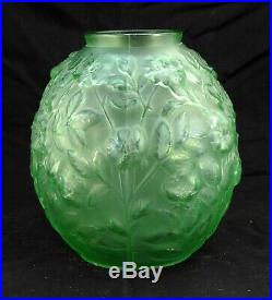 Vase Verlys vert aux fleurs