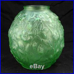 Vase Verlys vert aux fleurs