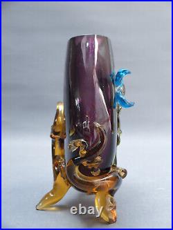 Vase Verre 1900 Salamandre // Rousseau Leveille Clichy Harrach Moser Jean Glass
