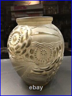 Vase Verre Art Deco D Avesn