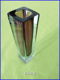 Vase Vintage Soliflore Sommerso De Murano (flavio Poli) Etat Exceptionnel