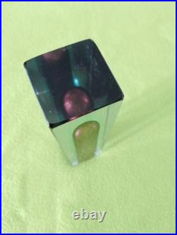 Vase Vintage Soliflore Sommerso De Murano (flavio Poli) Etat Exceptionnel