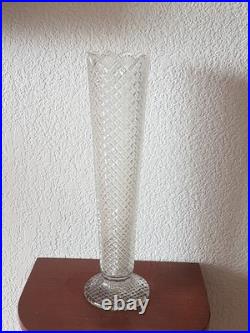 Vase ancien en Cristal Bohème Décoration vintage Déco Année 1970