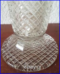 Vase ancien en Cristal Bohème Décoration vintage Déco Année 1970