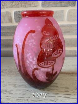 Vase art déco Le Verre Français modèle digitales