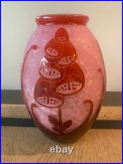 Vase art déco Le Verre Français modèle digitales