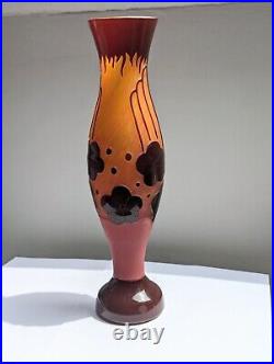 Vase art déco style schneider