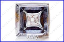 Vase aux fleurs émaillées par Baccarat XIXè. Vase with enameled flowers Baccat