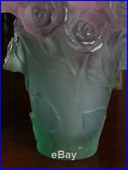 Vase aux roses Daum