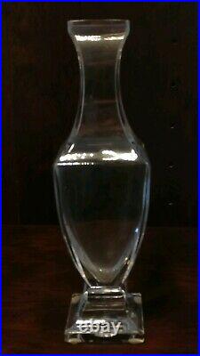 Vase balustre en cristal de Sèvres France hauteur 25 cm