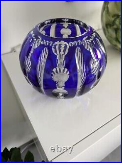 Vase boule en cristal de Saint-Louis