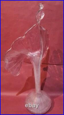 Vase corolle Fait Main soliflore florale vintage 1950/1960 HT34,5cm Largeur 18cm