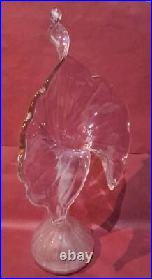 Vase corolle Fait Main soliflore florale vintage 1950/1960 HT34,5cm Largeur 18cm