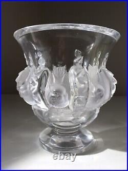 Vase coupe Lalique oiseaux modèle Dampierre