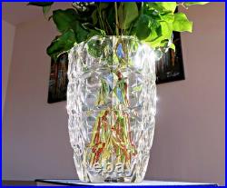 Vase cristal Saint Louis, collection Esterel. H27,6cm. 7,4Kgs. Signé