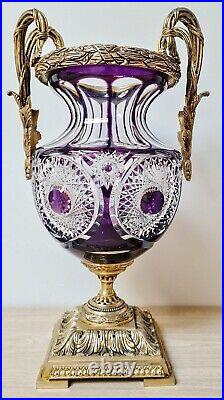 Vase cristal style Napoleon III Martin Benito Napoleon III style crystal vase