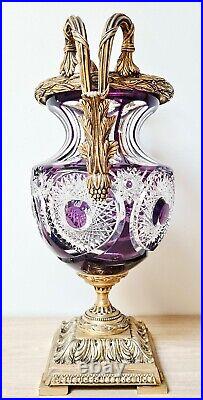 Vase cristal style Napoleon III Martin Benito Napoleon III style crystal vase