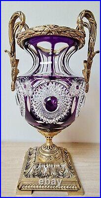 Vase cristal style Napoleon III Martin Benito Napoleon III style crystal vase