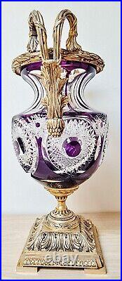 Vase cristal style Napoleon III Martin Benito Napoleon III style crystal vase