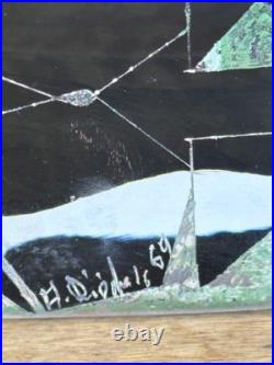 Vase cubiste Anatole Riecke 1969 hauteur 70cm