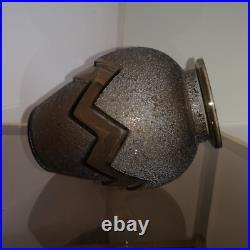 Vase daum croix de lorraine nancy geometrique art deco 1930 Vase daum croix de lorraine nancy geometrique art deco 1930