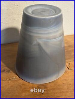 Vase de Vianne verre et céramique tons de gris H 23 cm