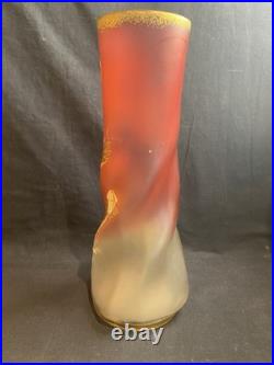 Vase émaillé de Legras, Montjoye model Musset Fleurs de Pavot 1900