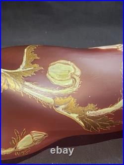 Vase émaillé de Legras, Montjoye model Musset Fleurs de Pavot 1900