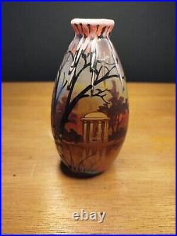 Vase émaillé miniature Clio Art Déco Ecole de Nancy Legras (dlg) XXème