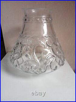 Vase en Cristal de Bayel France, hauteur 25 cm diamètre maxi 25 cm, 1950