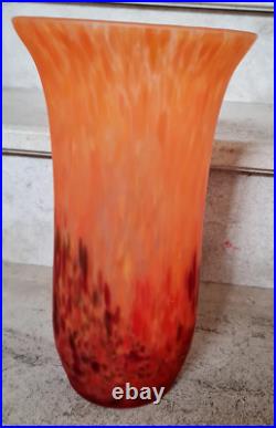 Vase en Pâte de verre années 50 (hauteur de 27 cm)