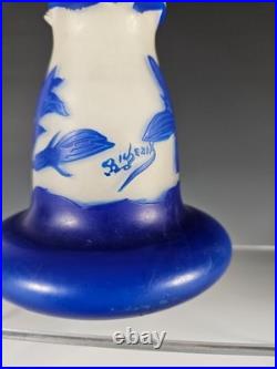 Vase en Verre Art Nouveau signature Richard 12 cm