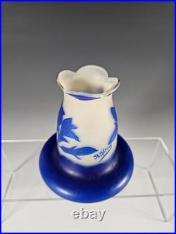 Vase en Verre Art Nouveau signature Richard 12 cm
