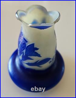 Vase en Verre Art Nouveau signature Richard 12 cm