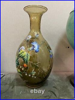 Vase en cristal émaillé sans doutes LOBMEYR parfait état