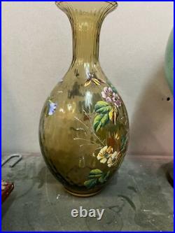 Vase en cristal émaillé sans doutes LOBMEYR parfait état