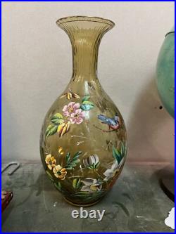 Vase en cristal émaillé sans doutes LOBMEYR parfait état