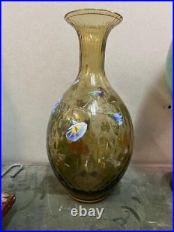 Vase en cristal émaillé sans doutes LOBMEYR parfait état