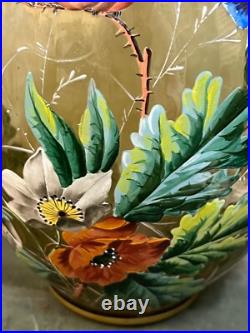 Vase en cristal émaillé sans doutes LOBMEYR parfait état