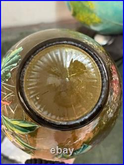 Vase en cristal émaillé sans doutes LOBMEYR parfait état