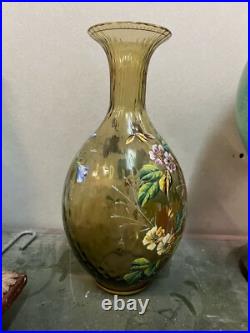 Vase en cristal émaillé sans doutes LOBMEYR parfait état