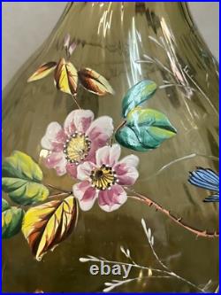 Vase en cristal émaillé sans doutes LOBMEYR parfait état