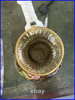 Vase en cristal émaillé sans doutes LOBMEYR parfait état