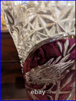 Vase en cristal vintage hofbauer 1970