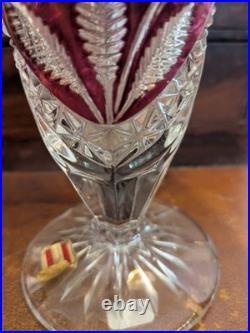 Vase en cristal vintage hofbauer 1970