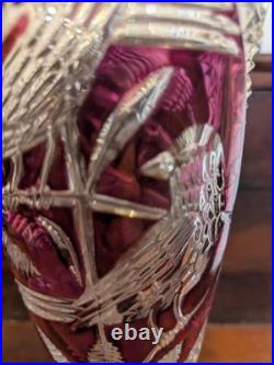 Vase en cristal vintage hofbauer 1970
