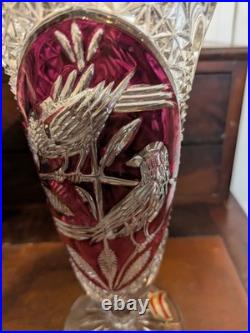Vase en cristal vintage hofbauer 1970