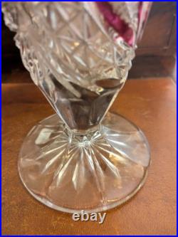 Vase en cristal vintage hofbauer 1970